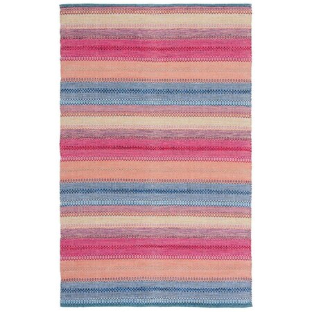 Safavieh 6 x 9 ft. Montauk Contemporary Hand Woven Rectangle Rug Blue & Red MTK851M-6
